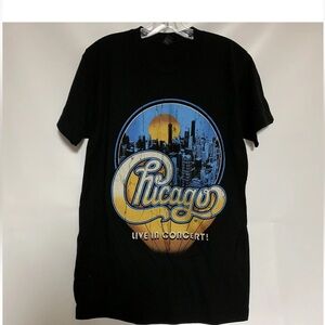 Chicago Live in Concert T-Shirt Black Size Medium